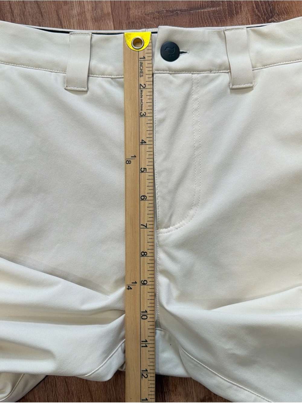 Bad Birdie Pants Men's 32x31 Cream/Tan Golf Chinos Performance Freedom Pros - Picture 5 of 11